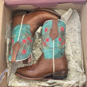 Girls Roper Boots -Cactus Cutie—